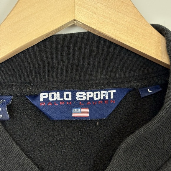 Vintage 90s Polo Sport Ralph Lauren Men's Green Black Polartec Jacket Sz L USA - Picture 2 of 15